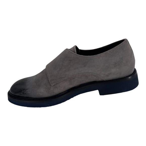 SAX Italy Loafers Leather Suede Grey Crocodile Women's Sz 35 / 5 NIB $300 - Picture 9 of 13